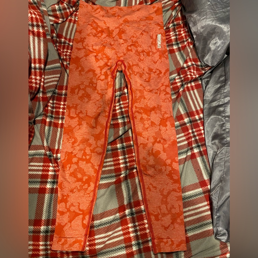 Gymshark Red Camo Seamless Leggings